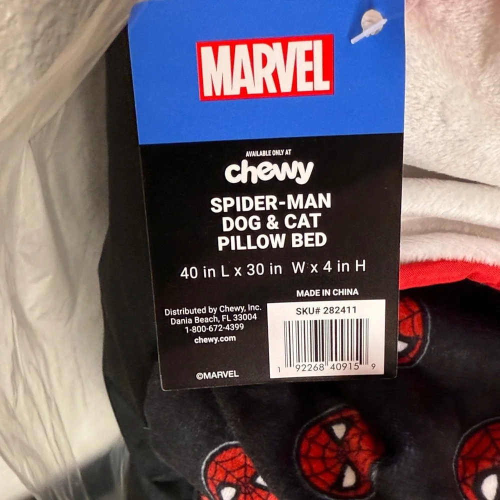 Spider-man Red Black Dog Bed